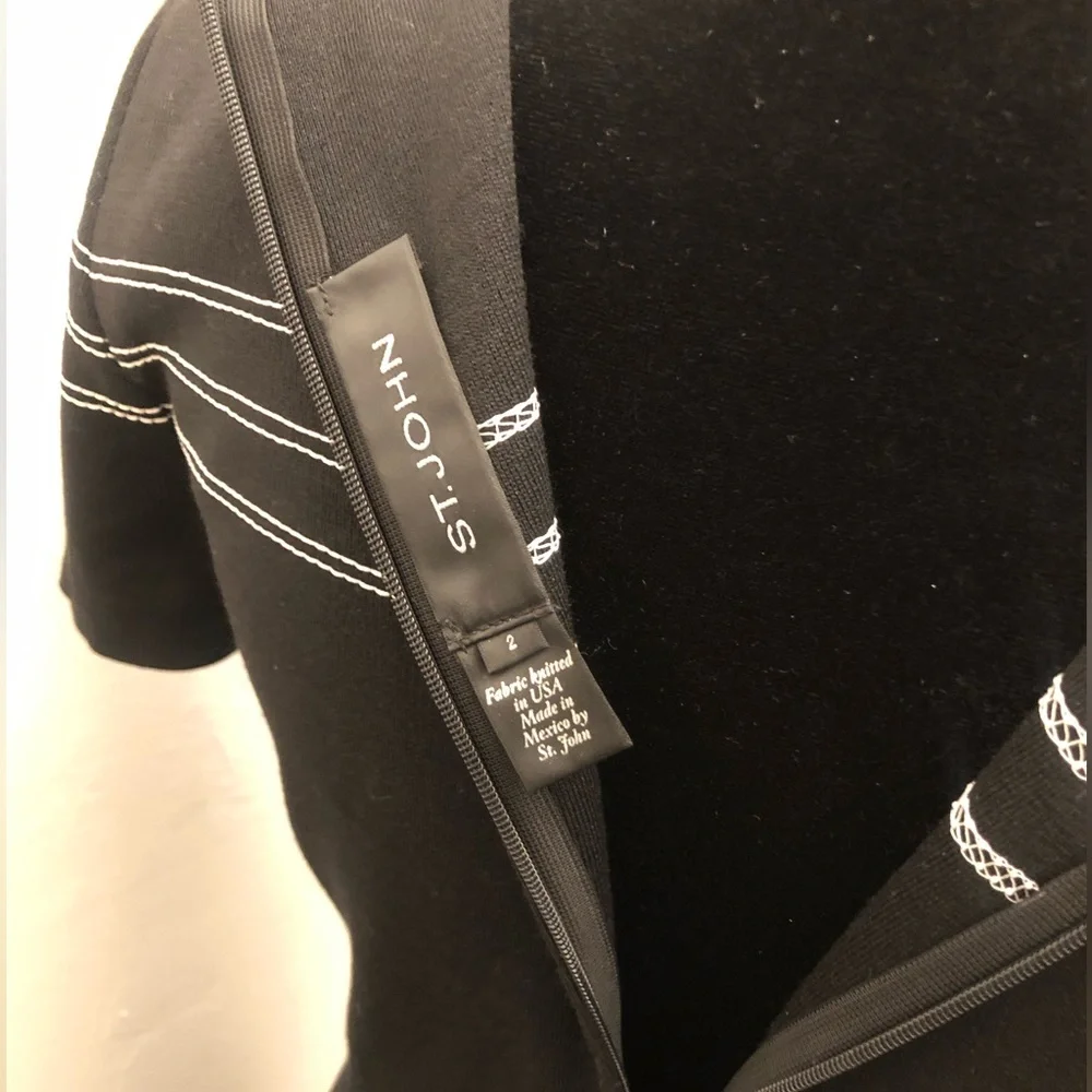 ST JOHN Milano Knit Cocktail dress. - Picture 9 of 11